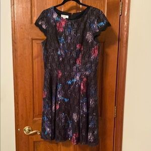 Womans Ivy & Blu Black Mini Fit and Flare Dress Size 10